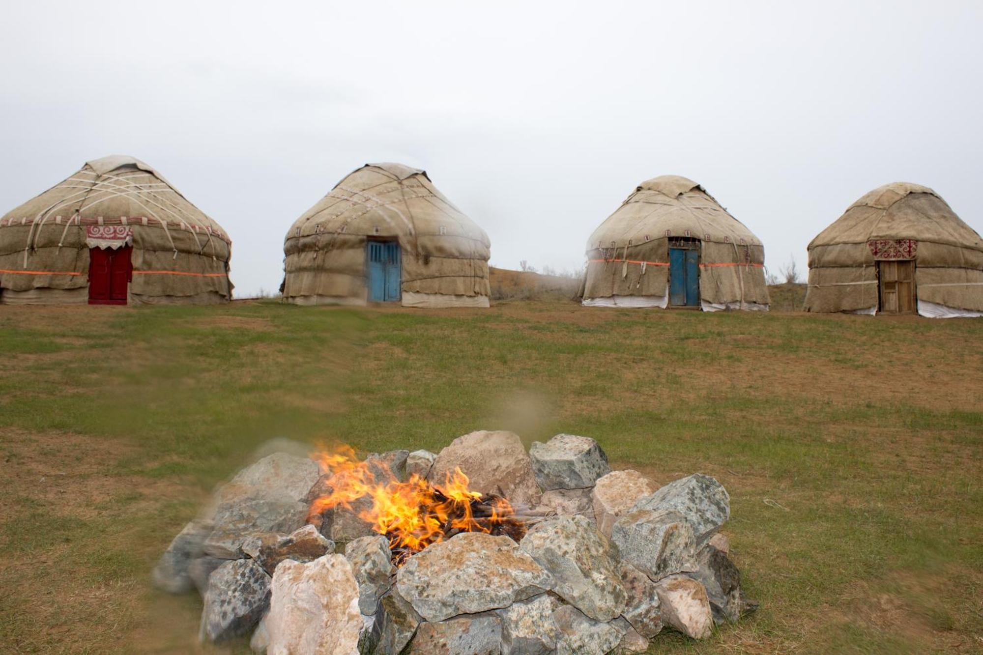 Authentic Uzbek Yurt Camp Eco-Friendly Hotel Nurota Kültér fotó