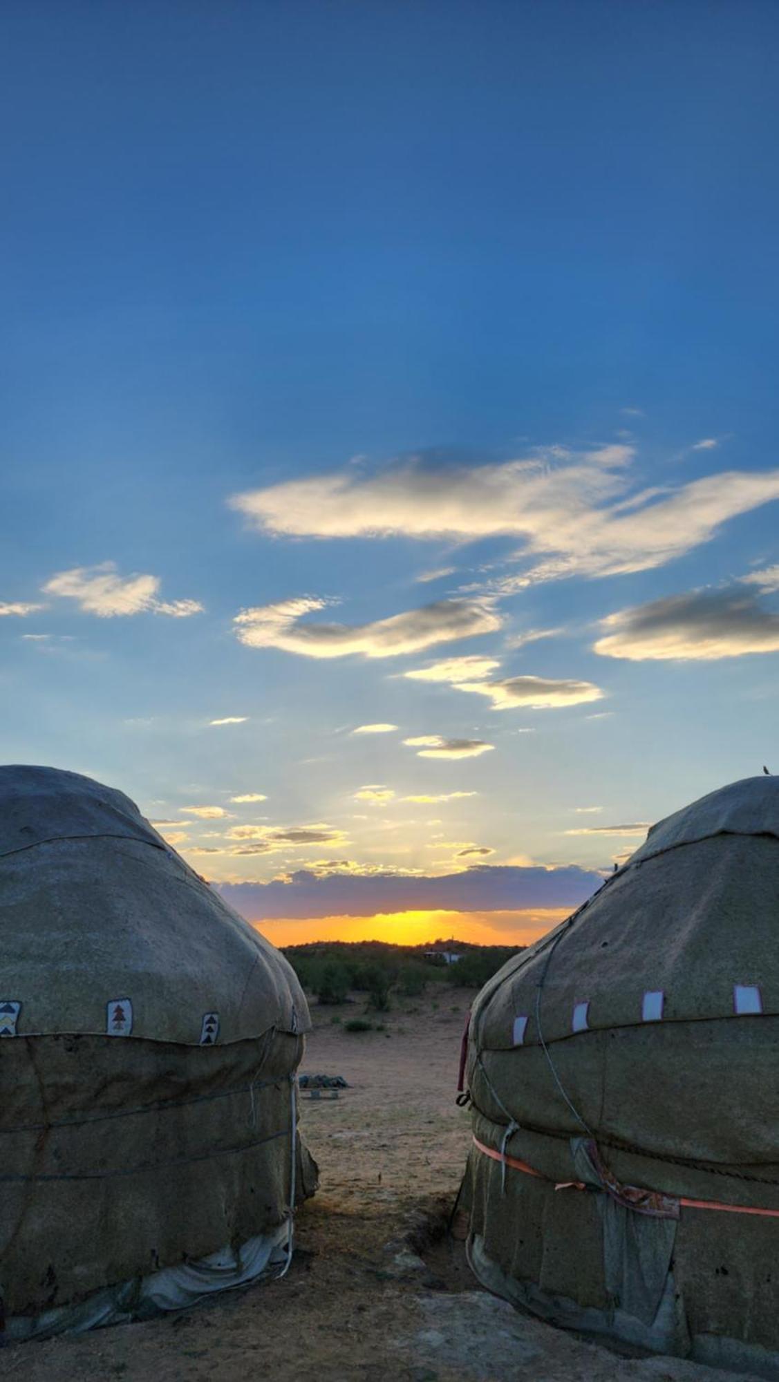 Authentic Uzbek Yurt Camp Eco-Friendly Hotel Nurota Kültér fotó