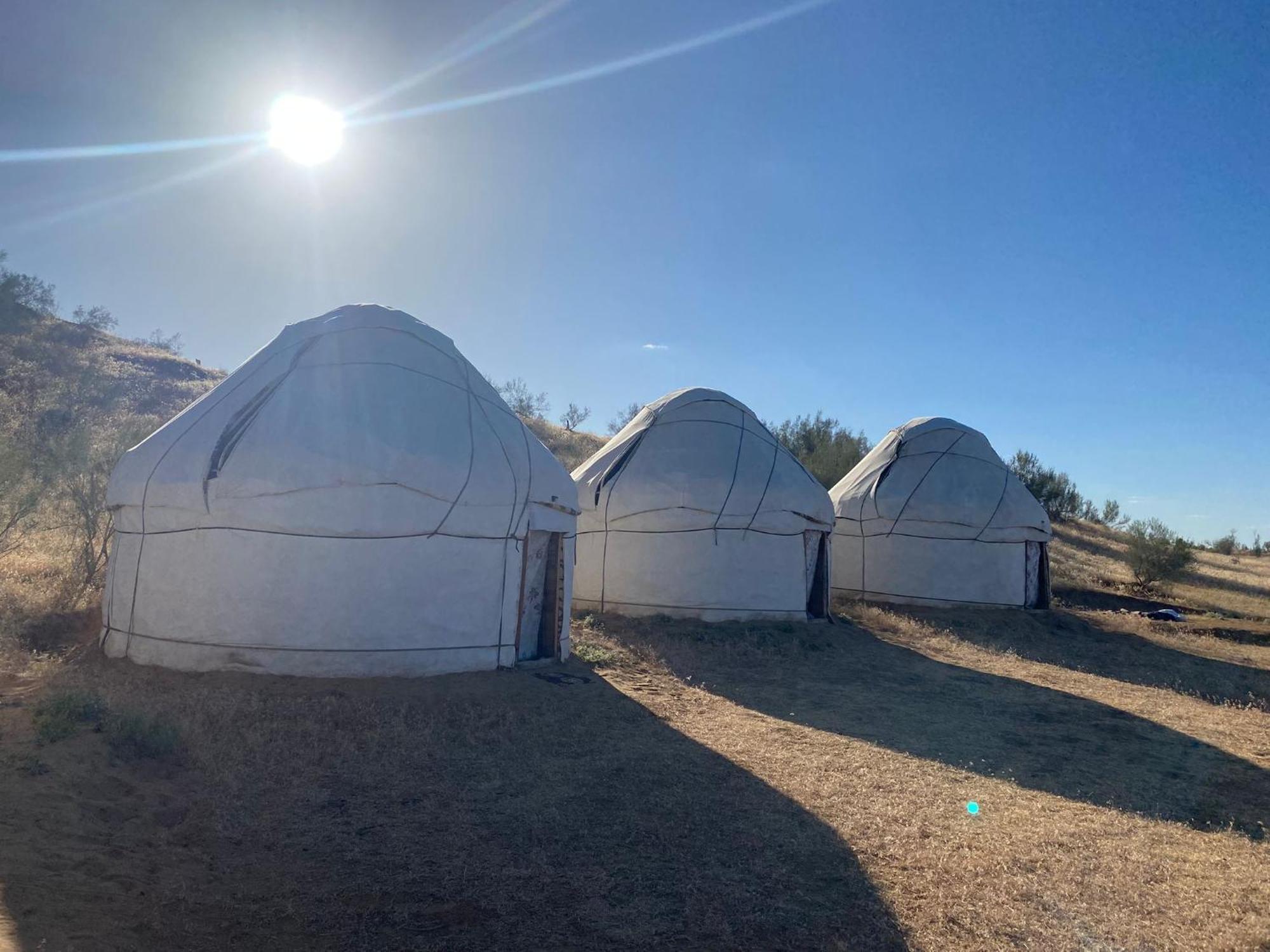 Authentic Uzbek Yurt Camp Eco-Friendly Hotel Nurota Kültér fotó